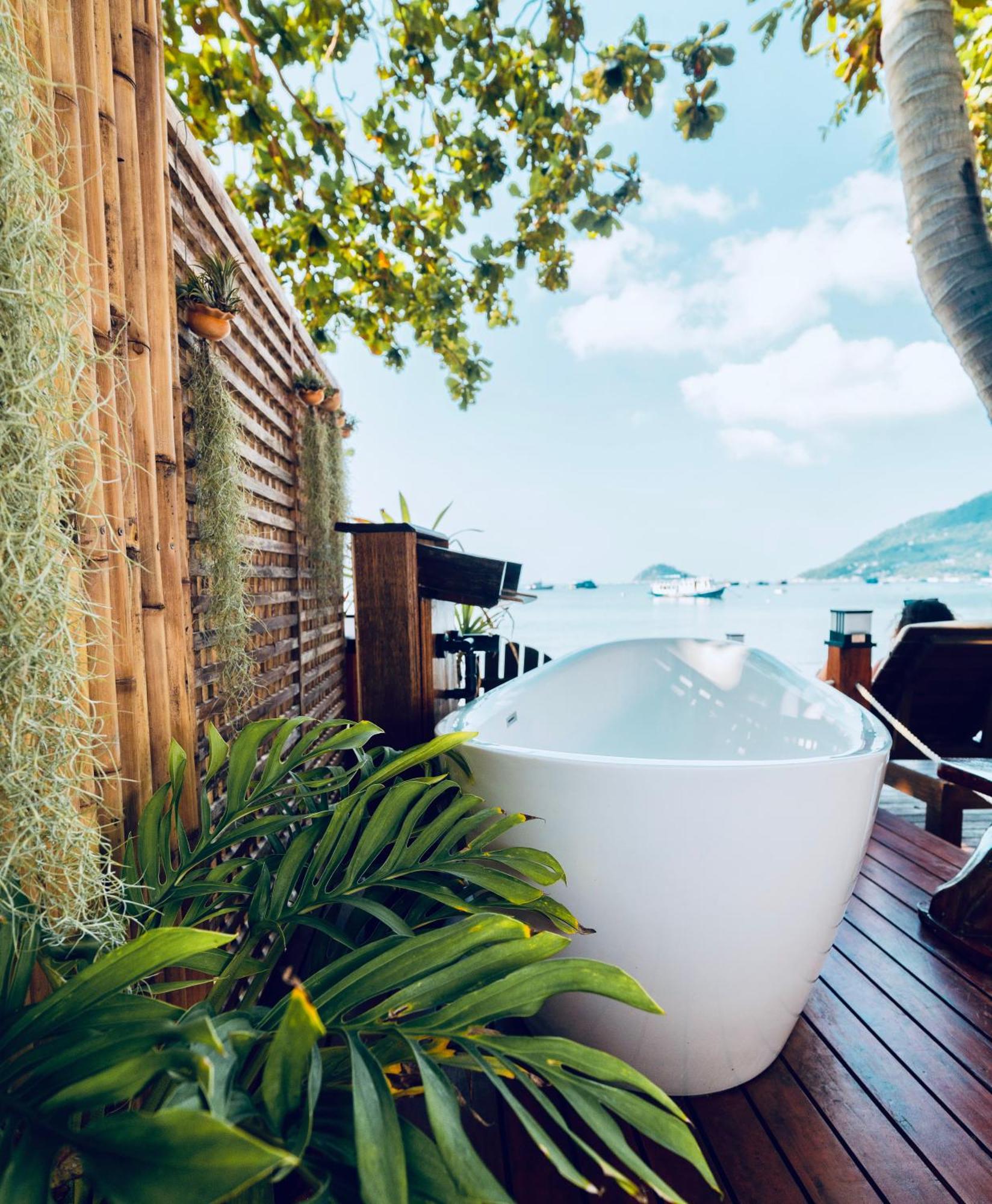 Natures Edge Beachfront Luxury Glamping タオ島 エクステリア 写真